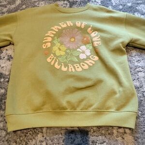 Billabong crew neck green medium